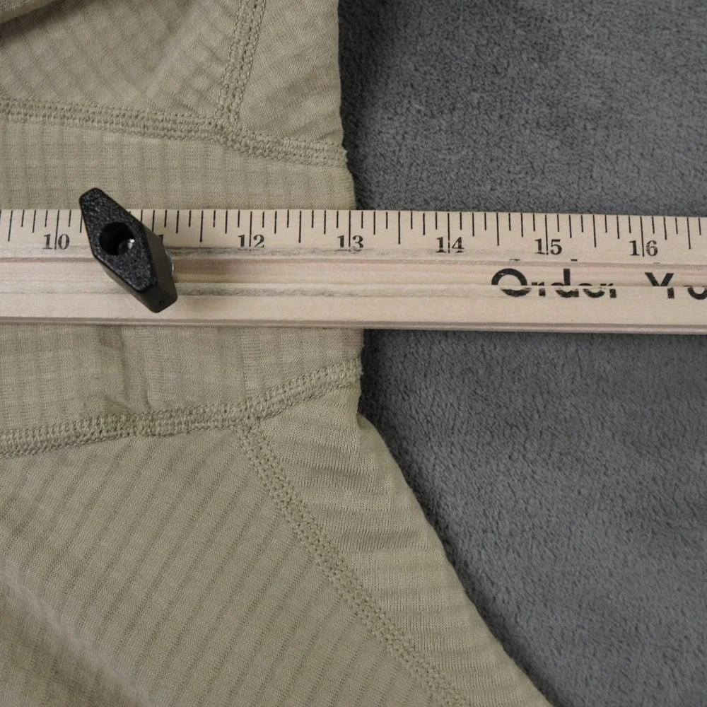 VTG Polartec Thermal Base Layer Pants Men Large? Tan Waffle Grid Fleece Made USA